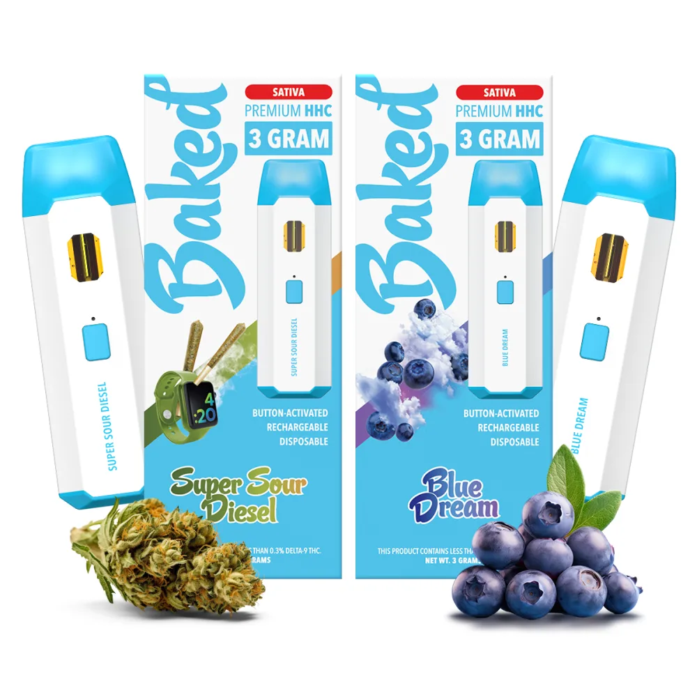 Baked HHC Vape 3g — Sativa 2'li Paket