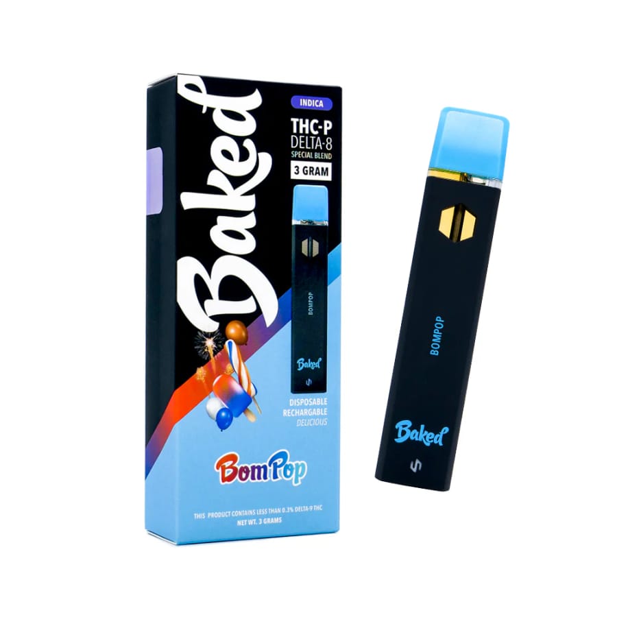D8 + THCp Vape Kalemi 3g — BomPop (Indica)