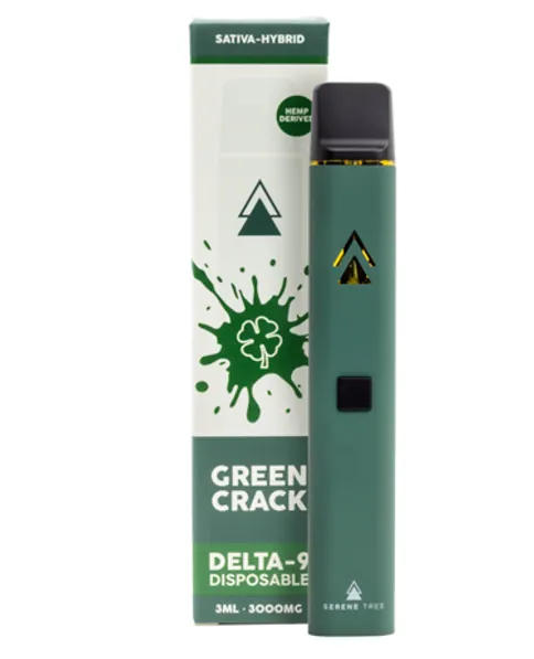 Serene Tree D9 Disposable — Green Crack 3000mg